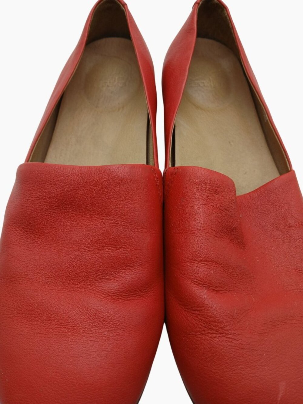 Dansko Larisa Womens Red Leather Flats Size 39 Low Heel Slip-On Removable Insole - Picture 9 of 11